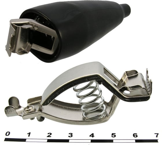 Изображение товара Зажим-крокодил Pro Legend 72,2 мм, 30 А, под винт, черный PL2860