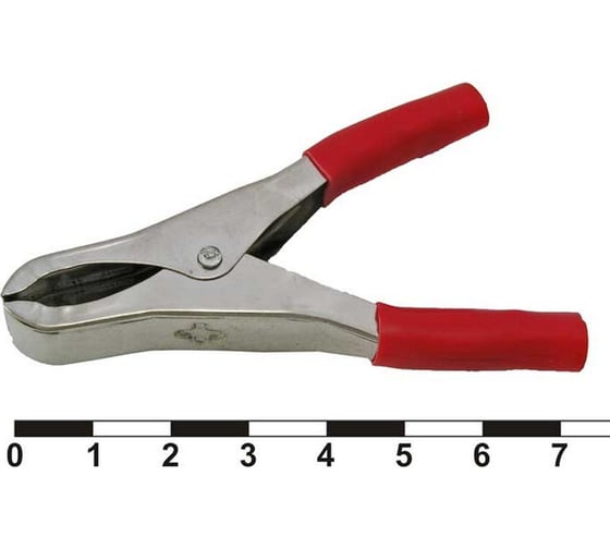 Изображение товара Зажим-крокодил Pro Legend под пайку/обжим, 18.5 мм, 15 А, красный PL2851