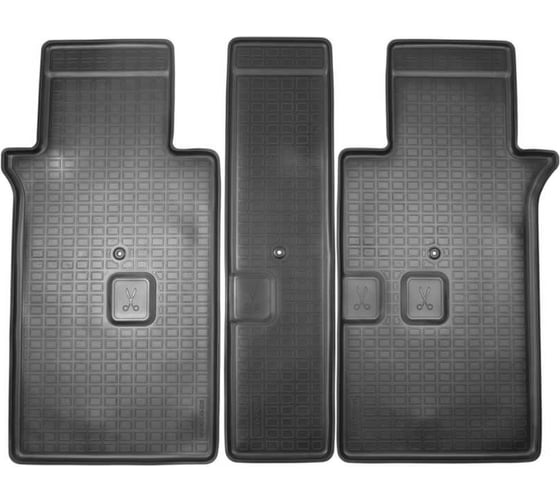 Изображение товара Коврики салонные UNIDEC для Kia Carnival IV (2020) (3 ряд 8-ми местная версия) NPA00-C43-035