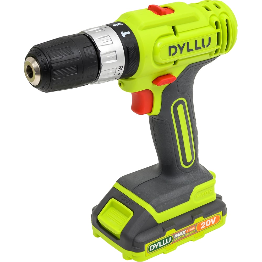 Изображение товара Аккумуляторная дрель 20В DYLLU DTCDP521 с функциями удара и подсветкой