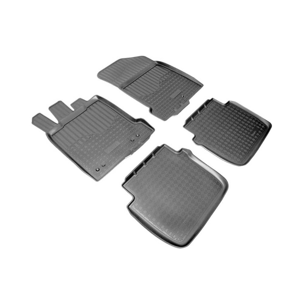 Изображение товара Коврики салонные UNIDEC для Renault Latitude 2010 полиуретан черный упак