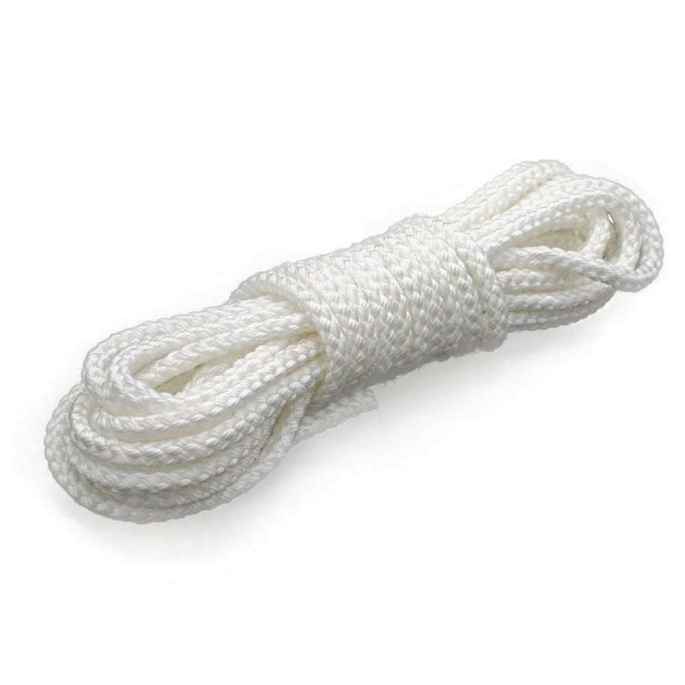 шнур полиамидный сибшнур 3 мм 2 м белый Плетеная веревка Сибшнур