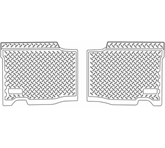 Изображение товара Коврики салонные UNIDEC для UAZ Patriot (2005-2013) (длинные задние ковры) NPL-Po-93-51