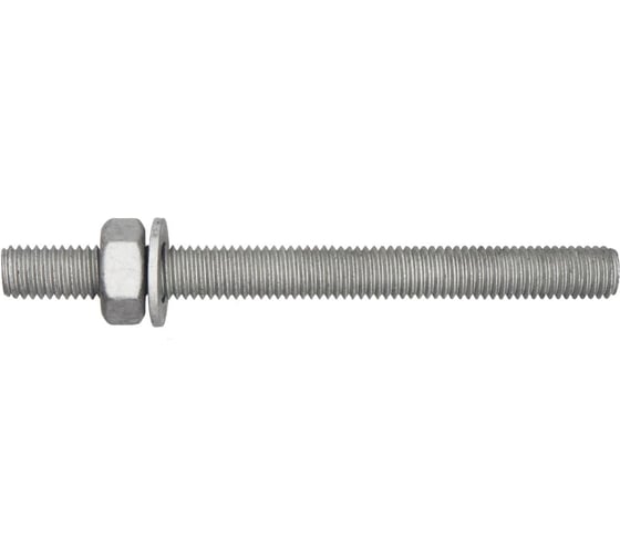 Изображение товара Шпилька к химическому анкеру Партнер 10x150 6.8 MG (комплект с гайкой и шайбой), 300 шт. ФАС 00085077