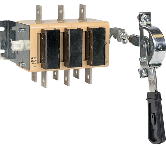 Изображение товара Выключатель-разъединитель EKF ВР32У-37A71240-R 400А, 2 направления, с дугогасительными камерами, с передней смещенной рукояткой MAXima uvr32-37a71240-r