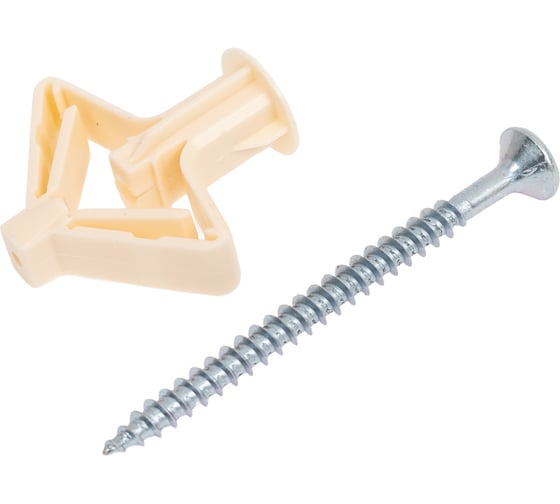 Изображение товара Дюбель (анкер) Партнер Pola нейлон, 10x50 мм, с шурупом 4,5x60 мм, 25 шт. - коробка 832598