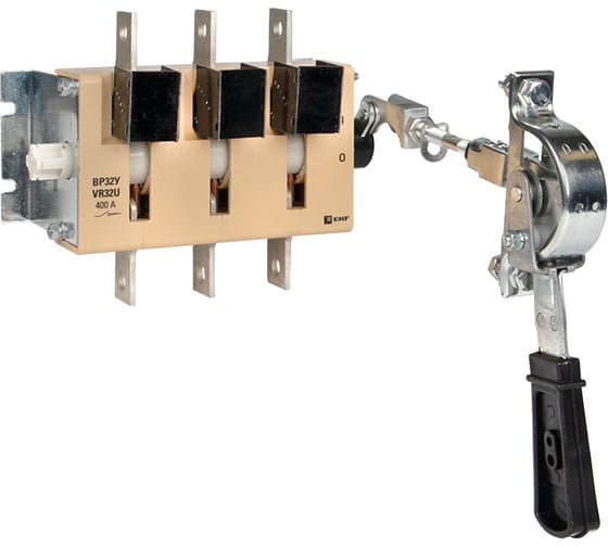 Изображение товара Выключатель-разъединитель 32У-37A31240-R EKF 400А, 1 направление с д/г камерами, с передней смещённой рукояткой MAXima uvr32-37a31240-r