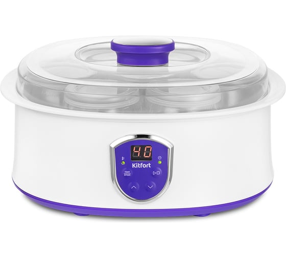 Изображение товара Йогуртница KITFORT бело-фиолетовая КТ-2088-1