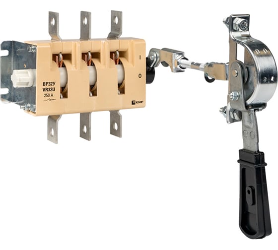 Изображение товара Выключатель-разъединитель EKF ВР32У-35A31240-R 250А, 1 направление, с дугогасительными камерами, с передней смещенной рукояткой MAXima uvr32-35a31240-r