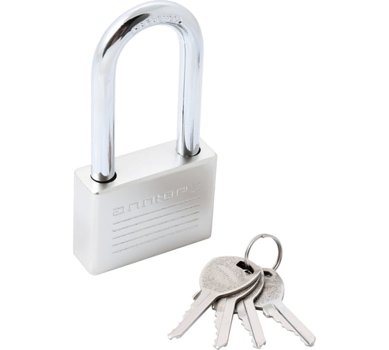 Изображение товара Замок навесной Аллюр ВС1Ч-060Д EXTRA длинная дужка d9,8мм, 4 ключа 16838