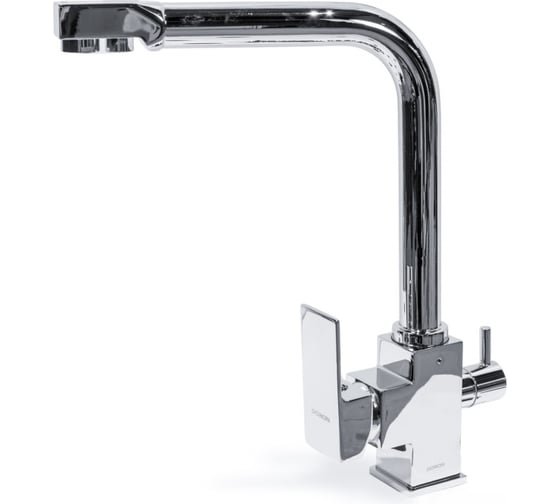 Изображение товара Смеситель для кухни DORON DС 21354-N, шаровый, хром, излив высокий с выходом для питьевой воды, п/г 016357