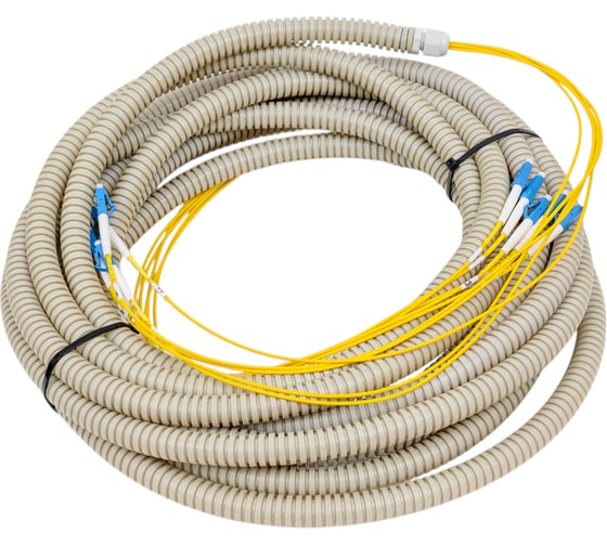 Изображение товара Оптический патч-корд TopLan SM, 2 мм, в гофре, 10 м 5PC-TOP-5LC/U-5LC/U-10