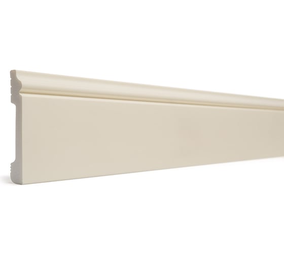 Изображение товара Напольный плинтус Decor-Dizayn ударопрочный, влагостойкий, бежевый, 79х13х2400 мм 005-74