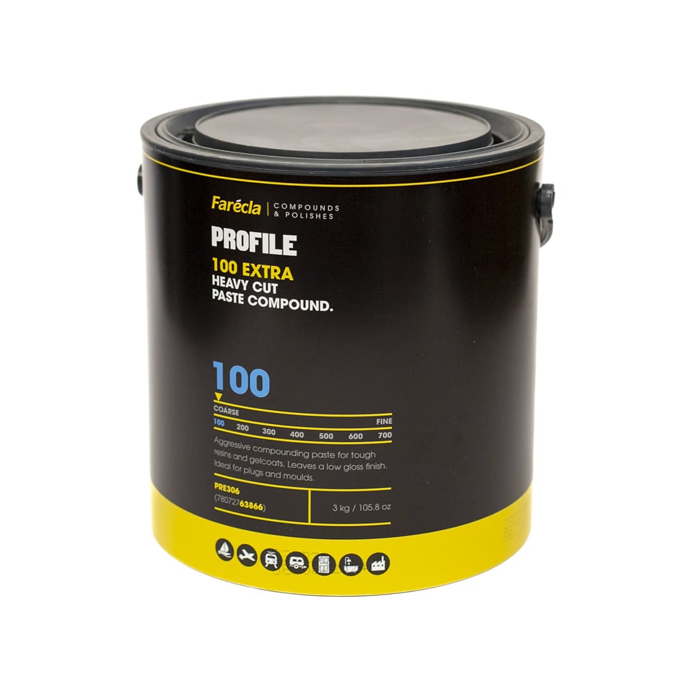 Изображение товара Высокоабразивная полировальная паста Farecla Profile 100 Extra Pro 3 кг
