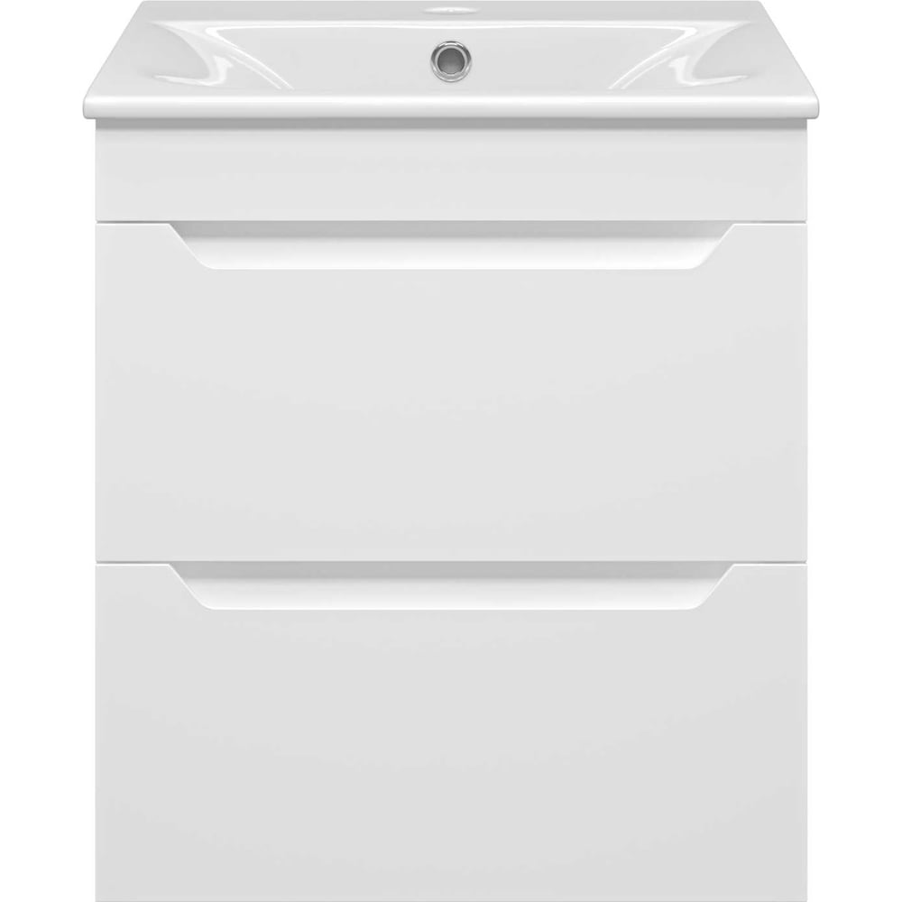 Изображение товара Подвесная тумба Misty Бриз 60 см 2 ящика белая матовая эмаль