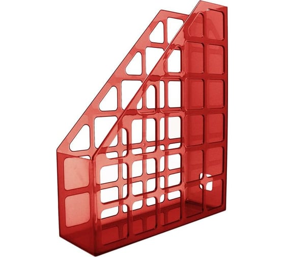 Изображение товара Вертикальный накопитель Attache пластиковый, бордовый, ширина отделения 75 мм 1255290