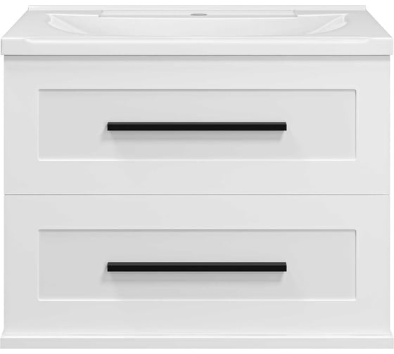 Изображение товара Тумба подвесная Misty Модерн - 70 2 ящика, белая мат. эмаль П-Мод09070-011Пр