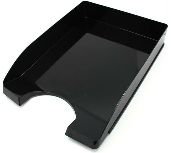 Изображение товара Лоток для бумаг Attache Line горизонтальный, черный 1255285