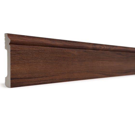 Изображение товара Напольный плинтус Decor-Dizayn ударопрочный, влагостойкий, дуб тобакко, 79х13х2400 мм 005-88SH