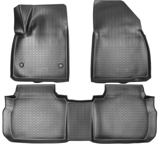 Изображение товара Коврики салонные UNIDEC для Cadillac XT6 3D (2019) (1 и 2 ряд 6 мест) NPA11-C10-870