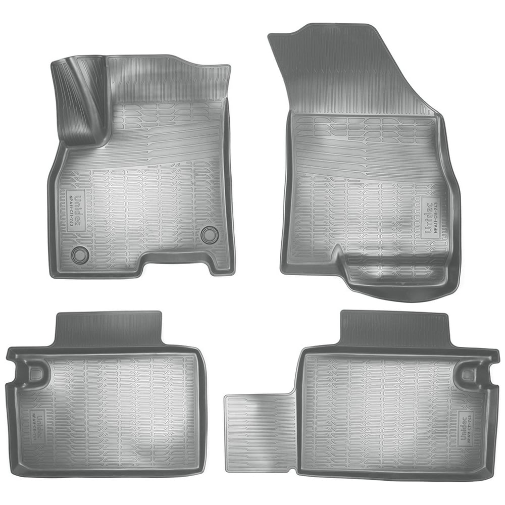 Изображение товара Коврики салонные UNIDEC для Chery Tiggo 9 2023 3 ряд полиуретан