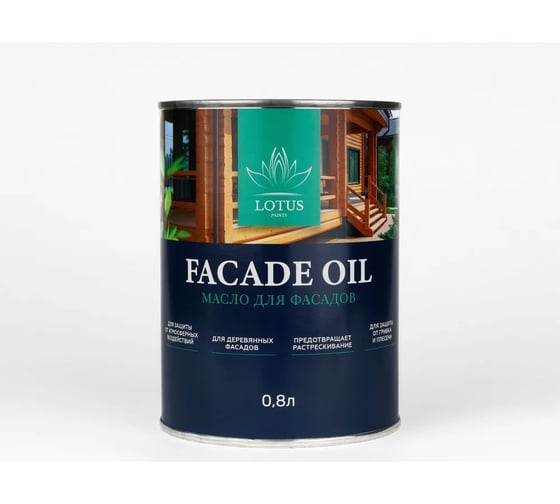 Изображение товара Масло для фасадов LotusArt колерованное Палисандр Lotus Select Façade Oil 0,8л LSFORW180033