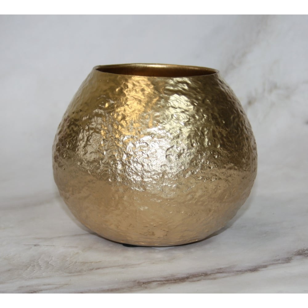 Изображение товара Керамическое кашпо SCHEURICH Nugget gold 16 см для цветов