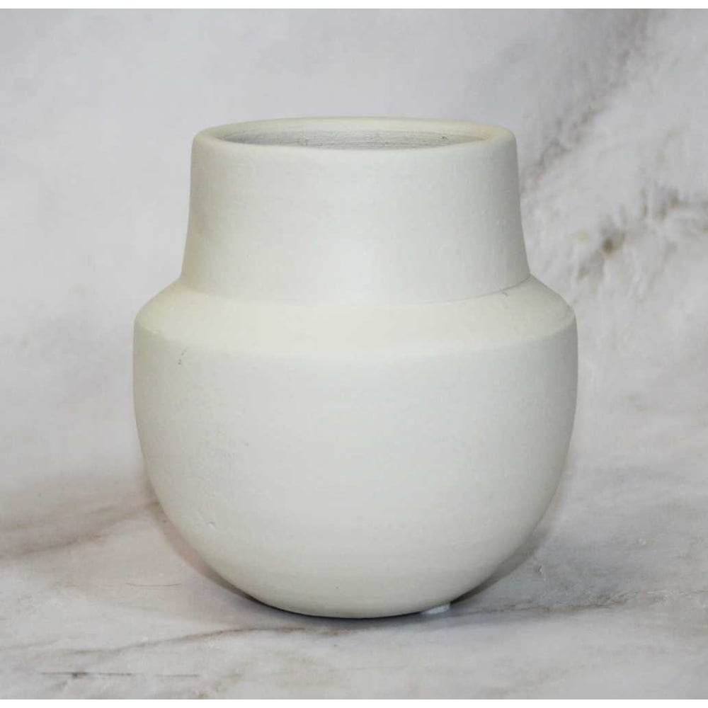 Изображение товара Кашпо SCHEURICH из керамики круглая молочного цвета d12 h12 см