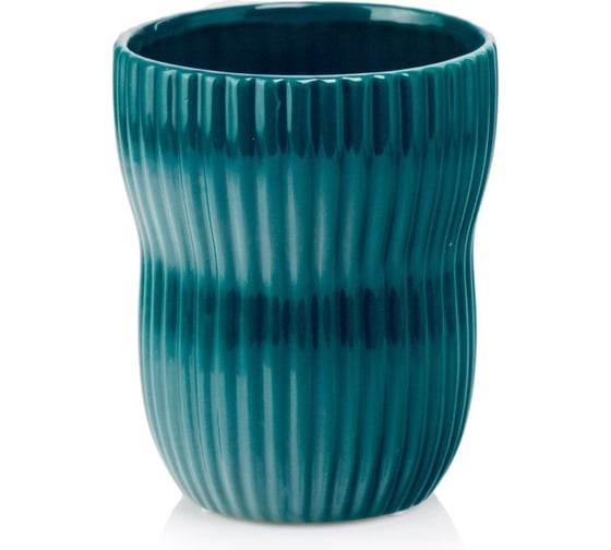Изображение товара Кашпо SCHEURICH керамика Barcelona d13 см, h16 см, бирюзовый темный 071597