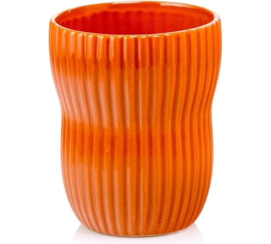 Изображение товара Кашпо SCHEURICH керамика Barcelona d13 см, h16 см, горчичный темный 071599