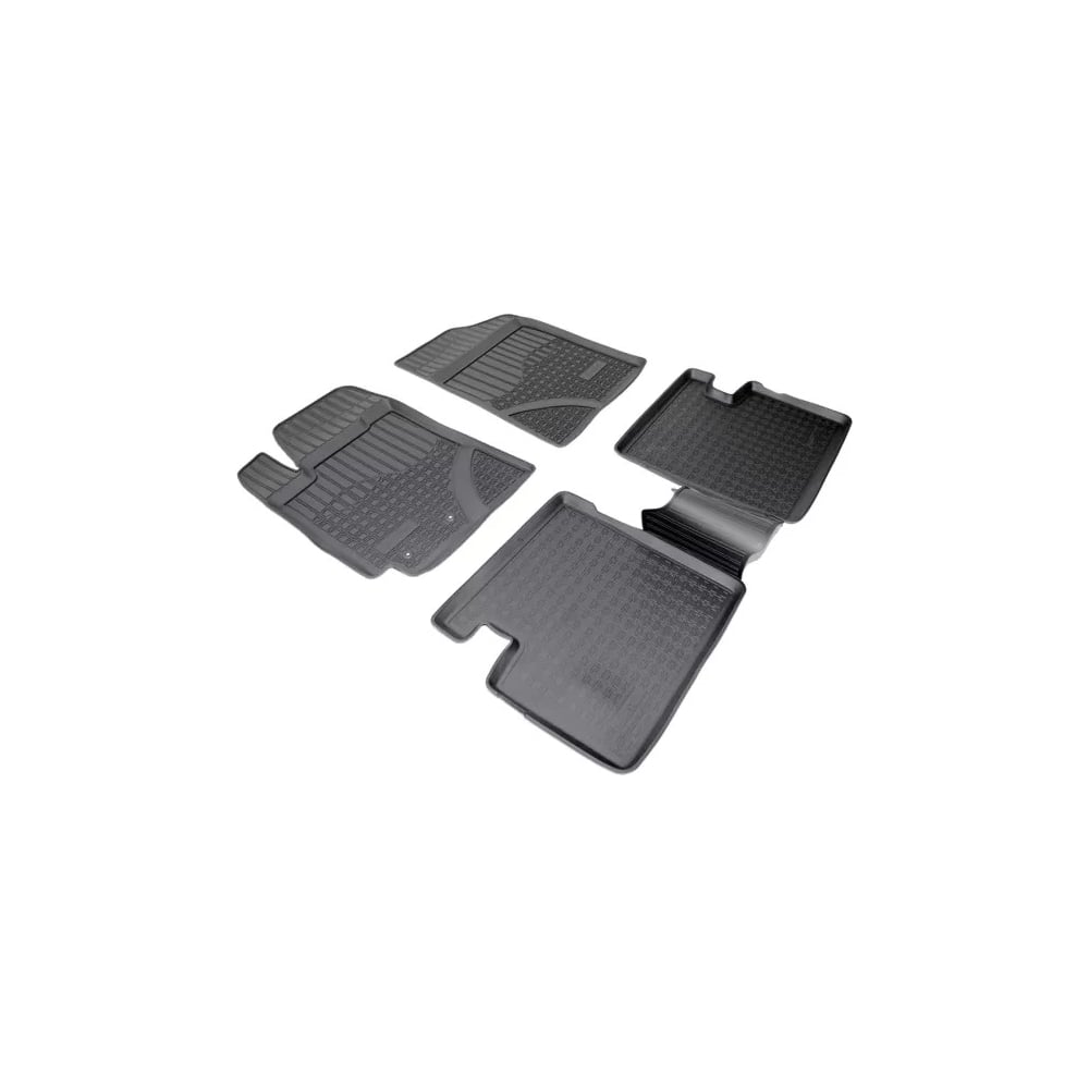 Изображение товара Коврики салонные UNIDEC для Geely Emgrand 2009-2018 полиуретан бортики