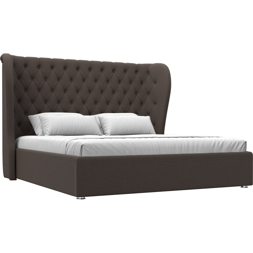 Изображение товара Интерьерная кровать Лига диванов Далия 180х200 коричневая с ящиком