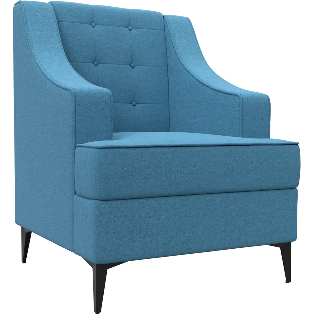 Изображение товара Кресло Лига диванов Марк 126024 классическое голубое комфортное и долговечное