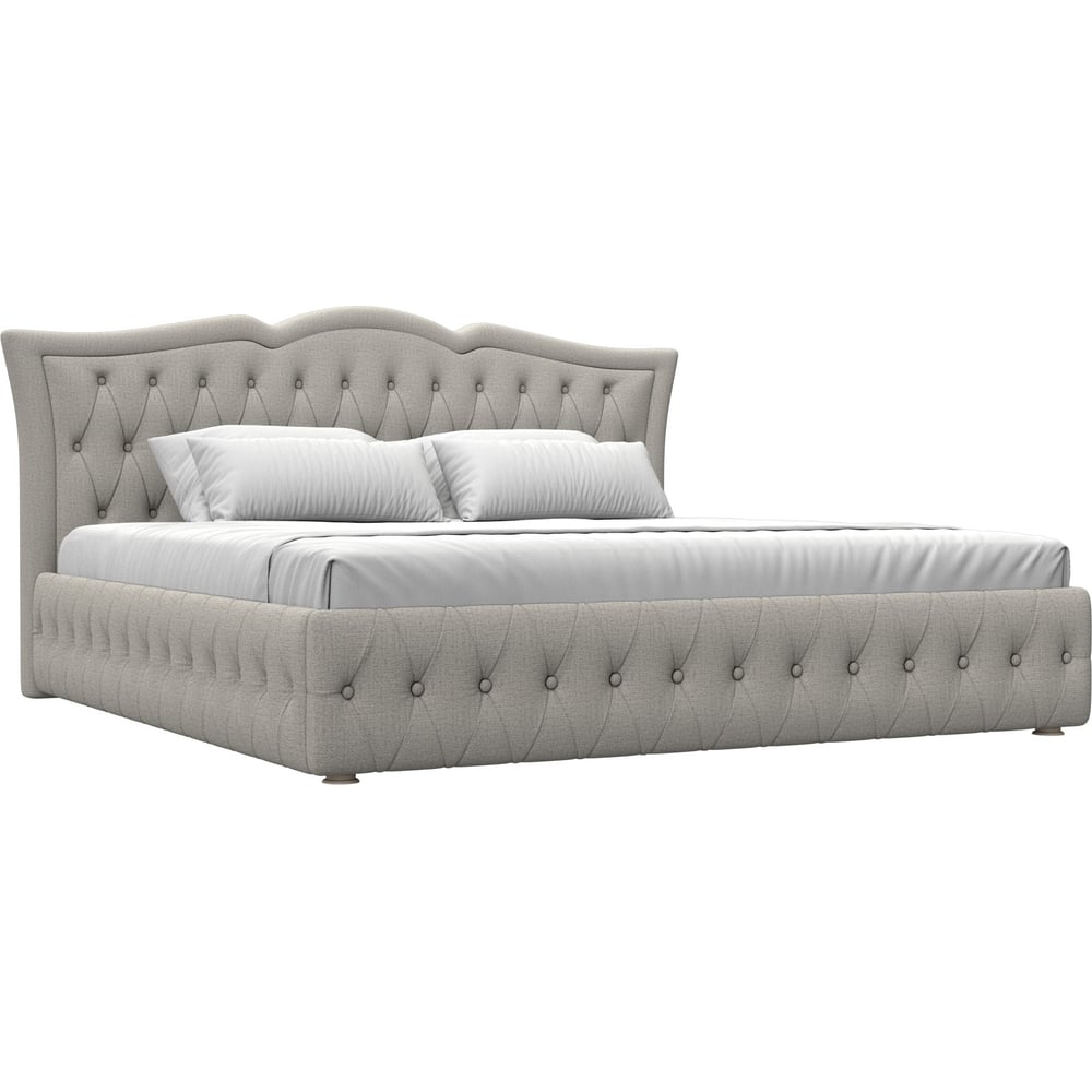 Изображение товара Интерьерная кровать Лига диванов Герда рогожка бежевый