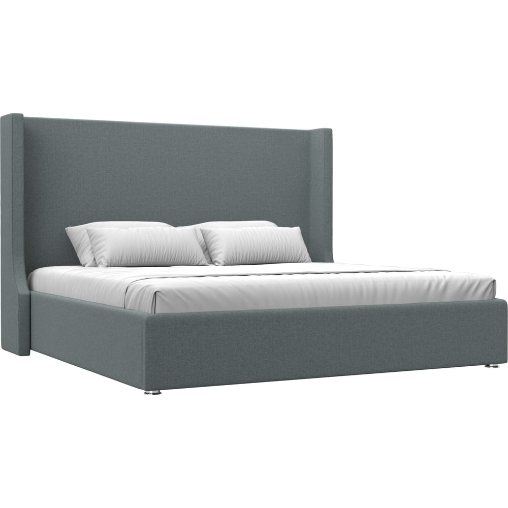 Изображение товара Интерьерная кровать Лига диванов Ларго 200 серый с подъемным механизмом и ящиком для хранения