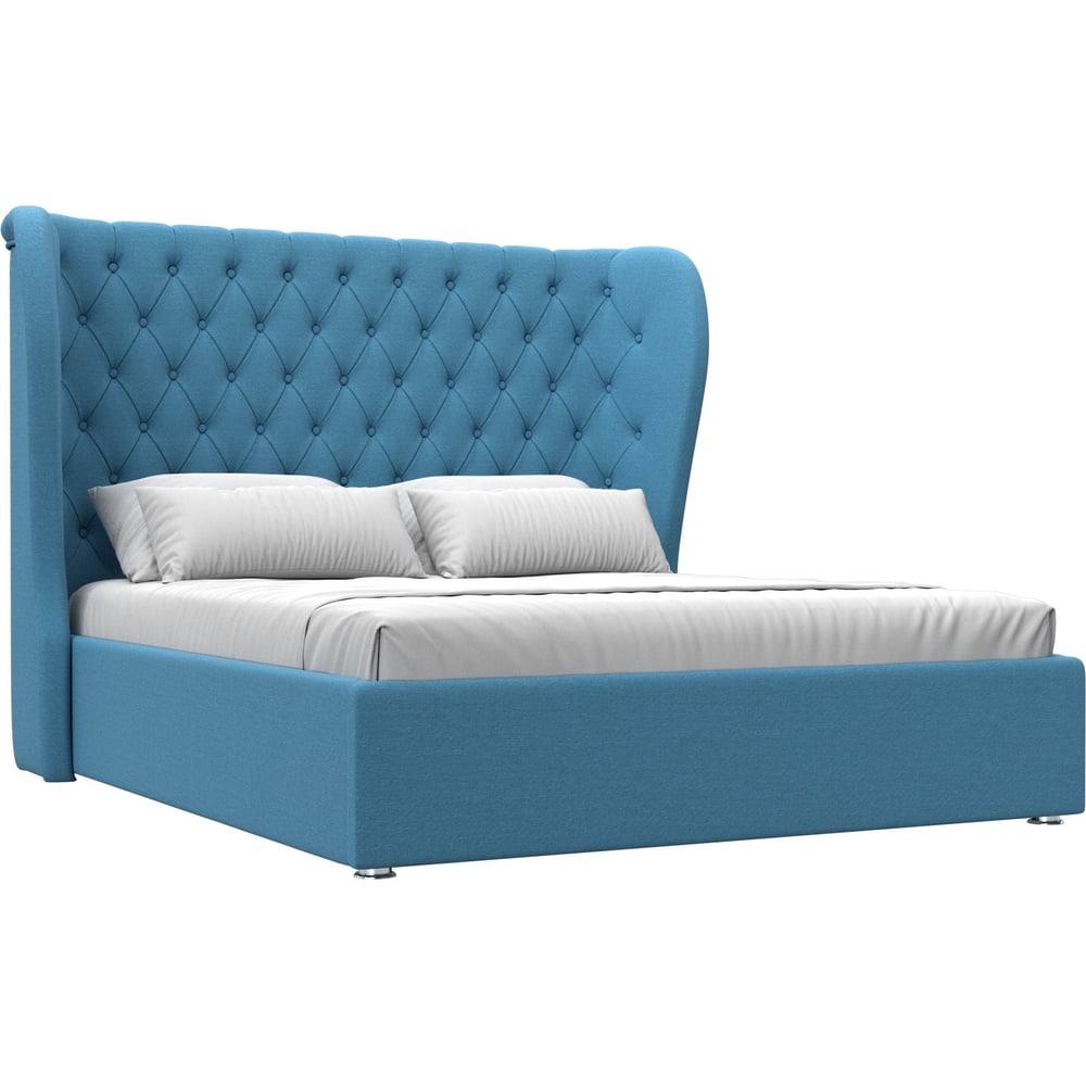 Изображение товара Интерьерная кровать Лига диванов Далия 160 с подъемным механизмом в голубом цвете