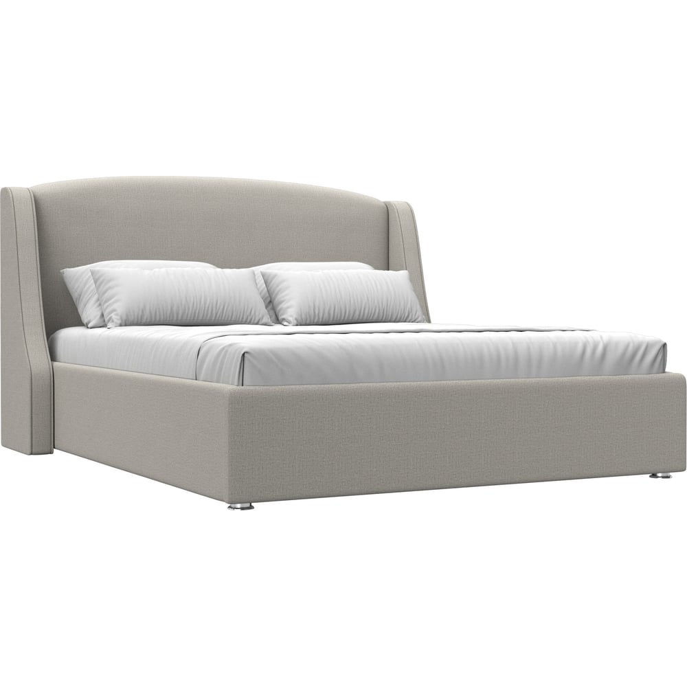 Изображение товара Интерьерная кровать Лига диванов Лотос 160 рогожка Амур бежевый