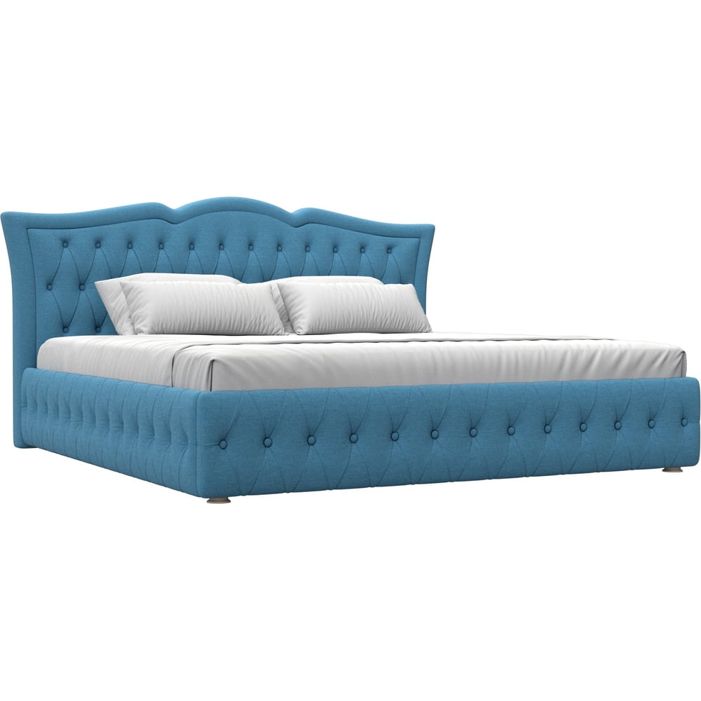 Изображение товара Кровать Лига диванов Герда 200 рогожка Амур голубой