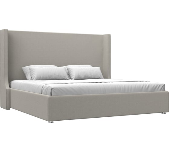 Изображение товара Интерьерная кровать Лига диванов Ларго 200 рогожка Амур бежевый 123106