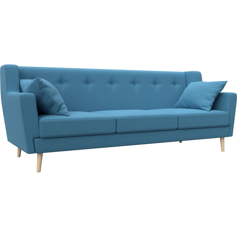 Изображение товара Прямой кухонный диван Лига диванов Брайтон 3 123186 современный голубой