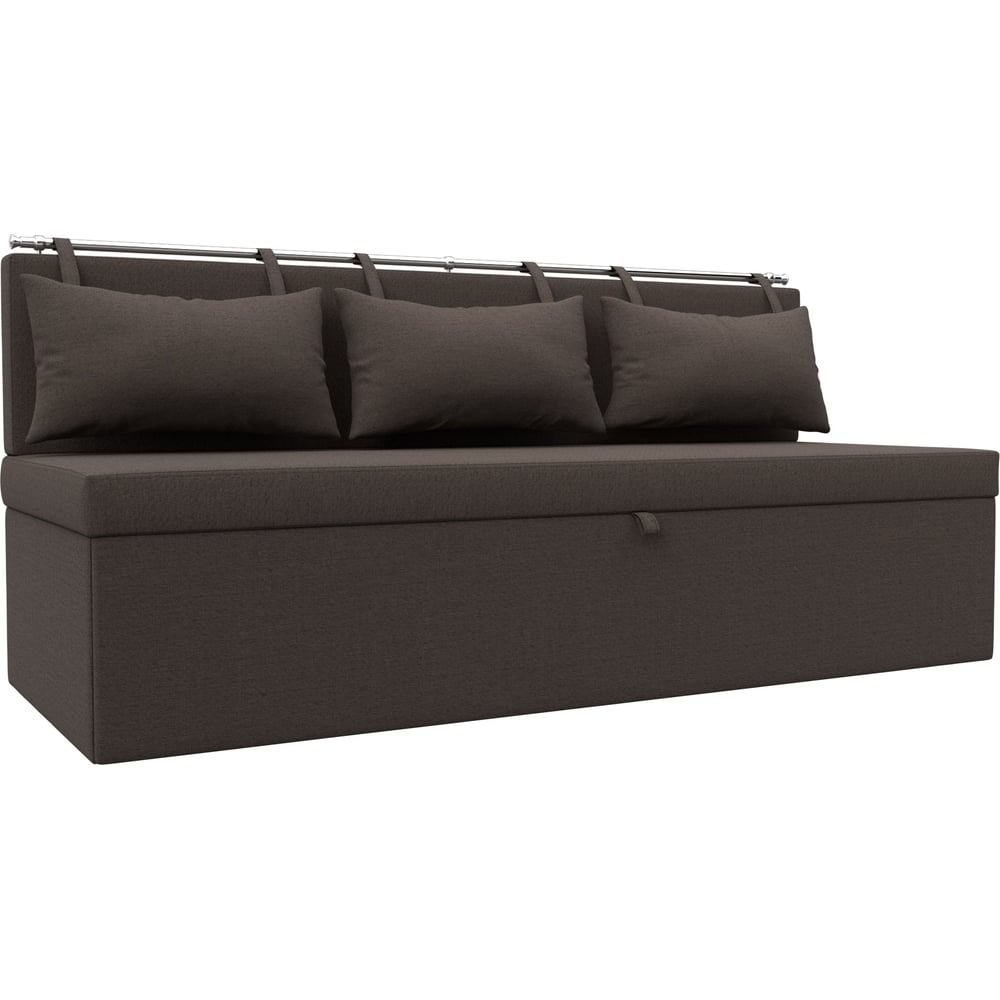 Изображение товара Прямой кухонный диван Лига диванов Метро 125876 коричневый