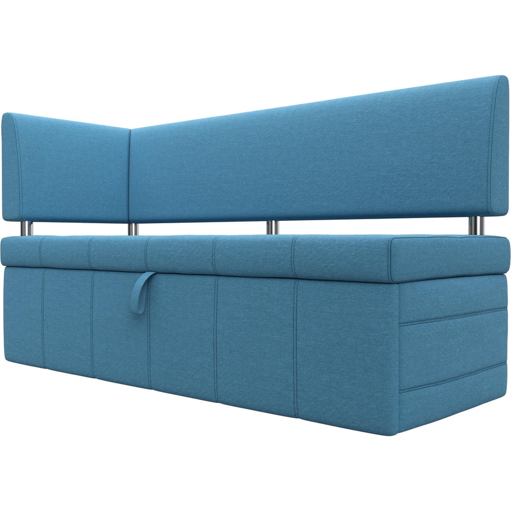 Изображение товара Кухонный диван Лига диванов Стоун с углом левый современный голубой