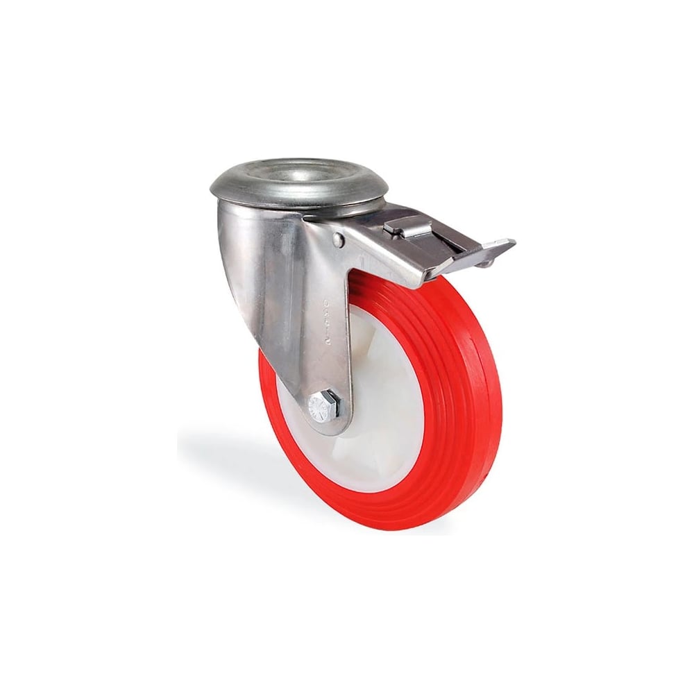 Изображение товара Поворотная колесная опора KAMA 100 мм с тормозом K-3300-PUB-100-F18