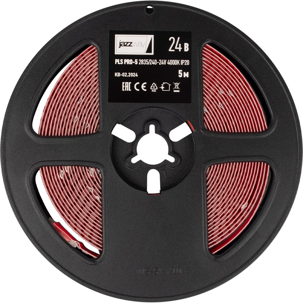 Изображение товара Светодиодная лента Jazzway PLS PRO-5 2835/240-24V, 5 м, белая, мощность 20Вт/м