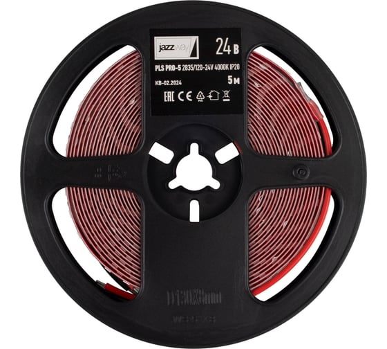 Изображение товара Лента светодиодная Jazzway PLS PRO-5 2835/120-24В, 4000K, 10Вт/м, IP20, упаковка 5м 5055773