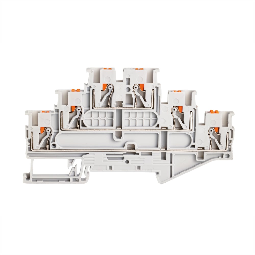 Изображение товара Клемма трехъярусная CONTA 2.5 кв.мм PUSH-IN CPT 2.5-3L Grey