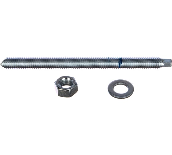 Изображение товара Шпилька для хим. анкеров SORMAT М12х160 (гайка М12+шайба Ф12) уп. 50 шт. D984005675