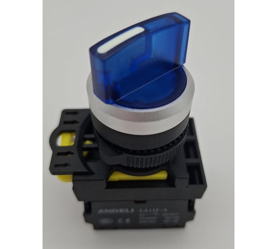 Изображение товара Переключатель ANDELI LA115-A5-11XD/216 синий 1НО+1НЗ AC220V (LED) ADL10-227