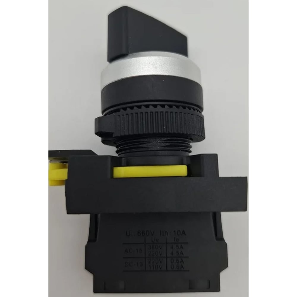 Изображение товара Переключатель ANDELI LA115-A5-11BND 1NO черный с самовозвратом AC220V