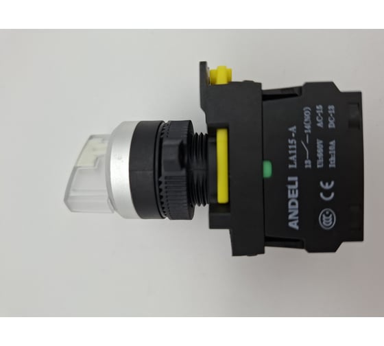 Изображение товара Переключатель ANDELI LA115-A5-11XD/211 белый 1НО+1НЗ AC220V (LED) ADL10-222